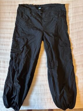 Black Men's Cargo Jogger Pants - Lightweight Casual Style